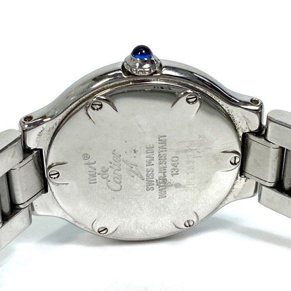 AUTHENTIC CARTIER W10109T2 1340 Must21 Vantian SM quartz Wristwatch - Picture 8 of 11